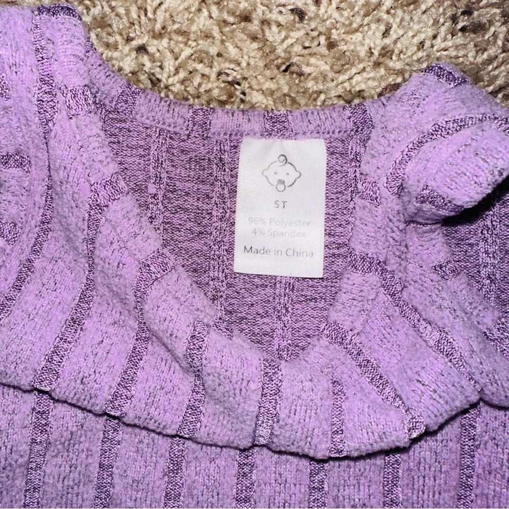 Lilac Super Soft Cropped Tank Top and Bike Short Outfit Bundle Set 5T 5